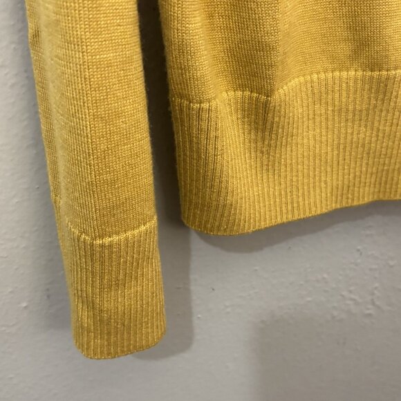 Banana Republic Heritage Collection Butter Yellow Silk/ Wool Sweater Size M - Picture 2 of 11